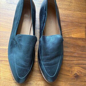 Madewell Elinor Black Leather Loafers – Size 10